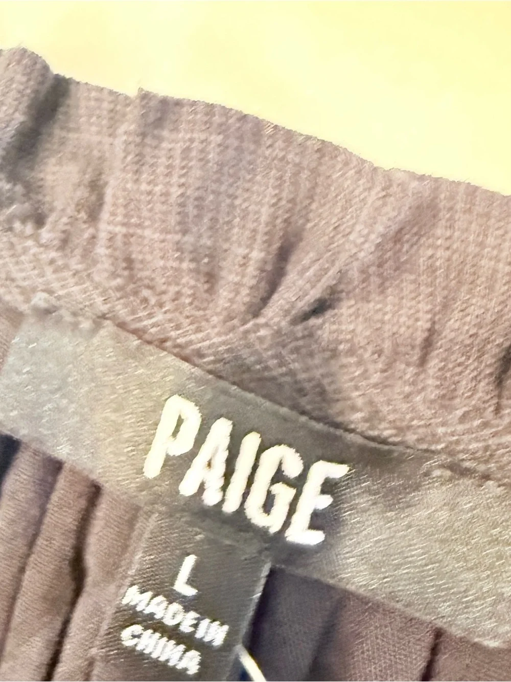 Paige Fraise Sleeveless Smocked Mini Dress Black Tie Front Lined Size L  NWOT